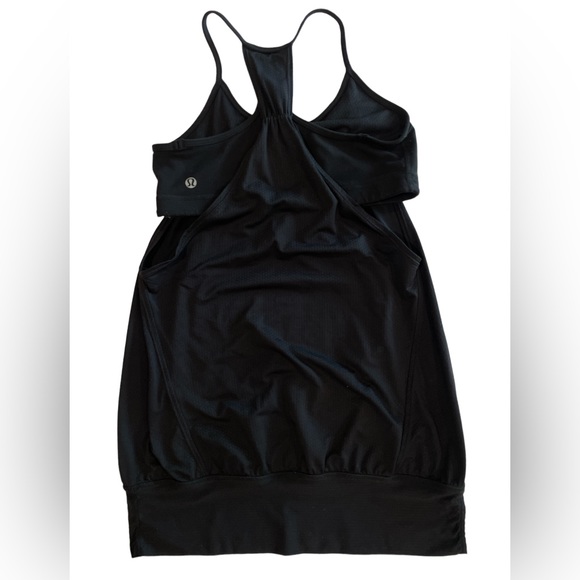 Lululemon Womens Tuck Me In Tank Black Shelf Bra Yoga Size 6 - Picture 4 of 9